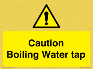 Caution Boiling Water Tap